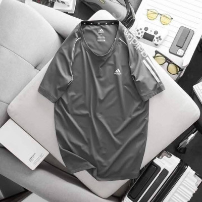 Mash Fabric Jersey T-shirt Adi Piping Ash