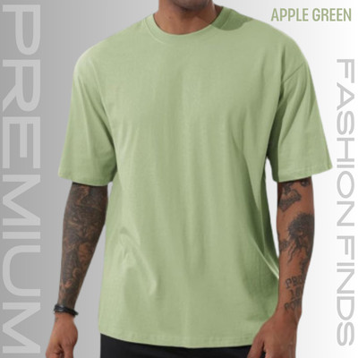MENS PREMIUM DROP SHOULDER T-SHIRT-[APPLE GREEN]