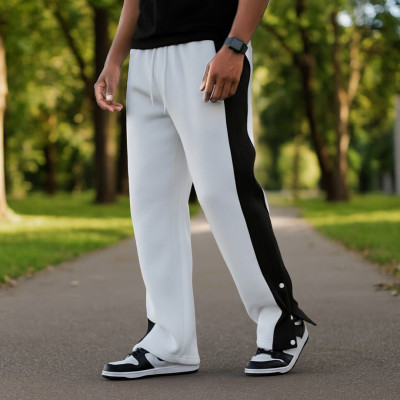 3 Button Trouser - White
