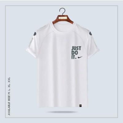 Mash Fabric Jersey T-shirt Juts White