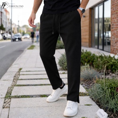 China Rib Low Cut Baggy - Black