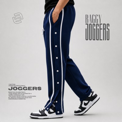 7 Button Trouser - Navy