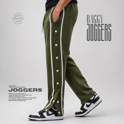 7 Button Trouser - Olive