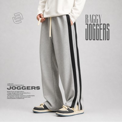 3 Pocket Boot Cut Baggy Trouser-Ash