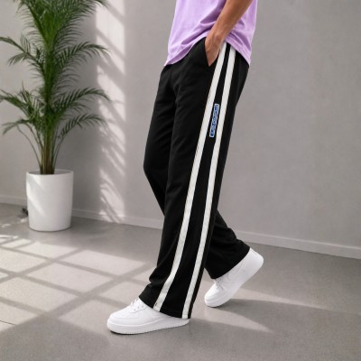 FORDGT Side Stripe Track Pants - BLACK