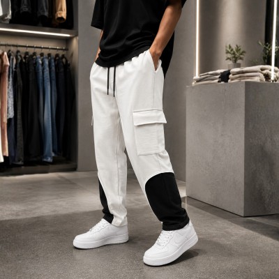 Urban Cargo Joggers – White