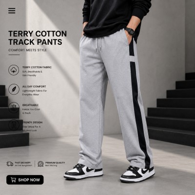 PREMIUM COTTON TROUSER - [Ash-Bar]