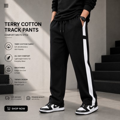PREMIUM COTTON TROUSER - [Black-Bar]