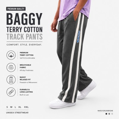 FORDGT Side Stripe Track Pants - Grey